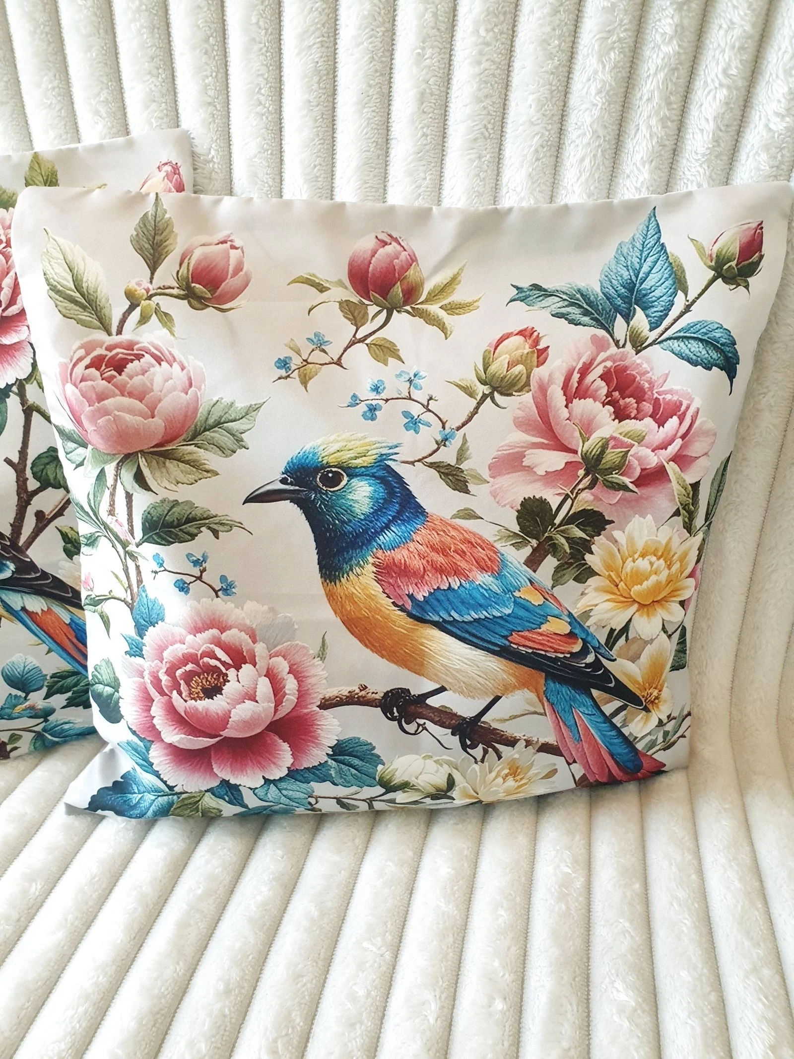 Lote de 2 fundas de cojín 45x45cm decoración interior exterior jardín mueble – photo 2